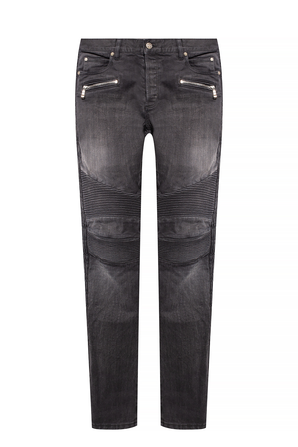 How do balmain discount biker jeans fit